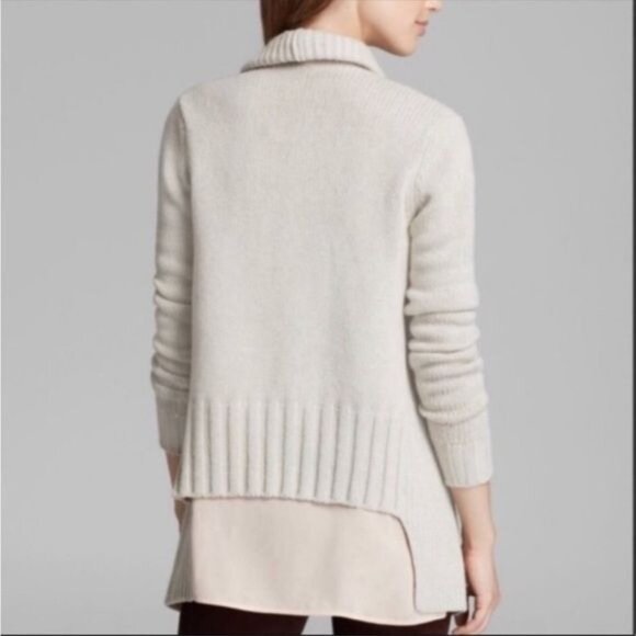 Vince Tan Wool & Yak Blend waterfall Open Cardigan Small - Picture 4 of 9